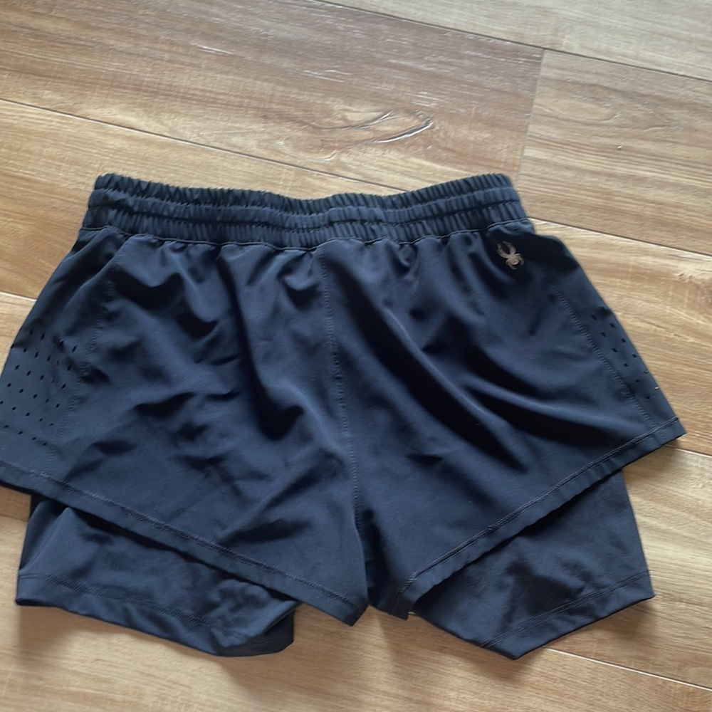Spider Active Layered Athletic Active Shorts Black - image 6